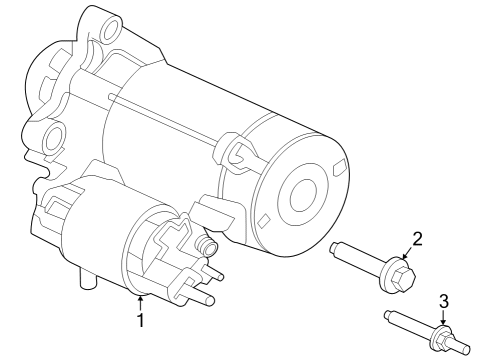 2023 Ford F-350 Super Duty Starter Diagram