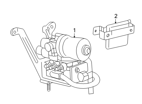 2004 Ford Explorer Sport Trac Anti-Lock Brakes Diagram