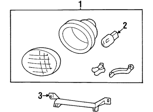 1998 Ford Contour Bulbs Diagram 1 - Thumbnail