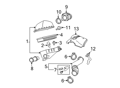 2007 Mercury Grand Marquis Air Intake Diagram