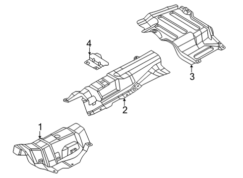 2023 Ford Maverick Heat Shields Diagram