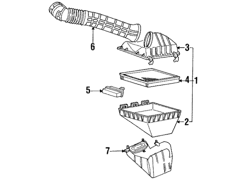 1996 Ford Thunderbird Air Intake Diagram 1 - Thumbnail