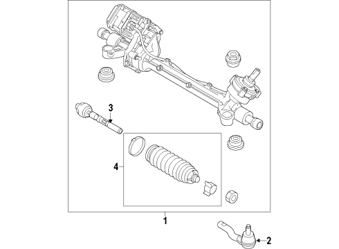 2019 Lincoln MKT Steering Column & Wheel, Steering Gear & Linkage Diagram