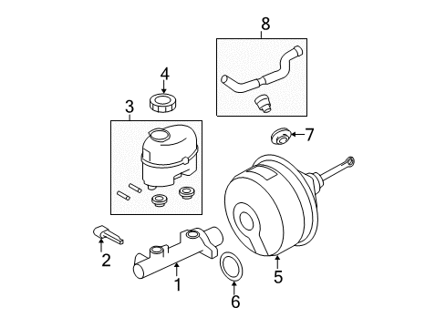 2005 Ford F-150 Dash Panel Components Diagram