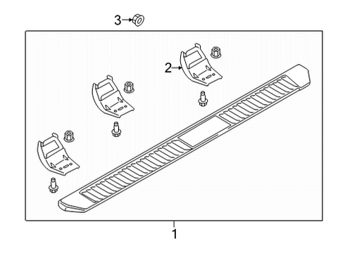 2021 Ford F-150 Running Board Diagram