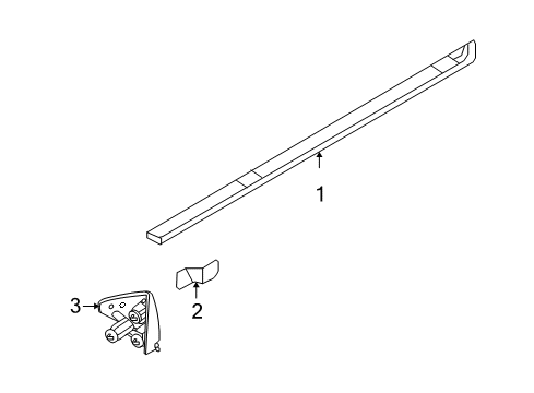 2007 Ford Edge Exterior Trim - Pillars, Rocker & Floor Diagram