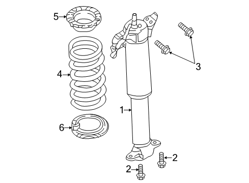 2019 Ford Mustang Shocks & Components - Rear Diagram