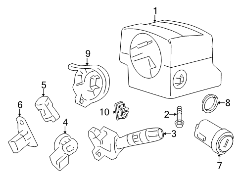 2010 Lincoln Navigator Switches Diagram 2 - Thumbnail