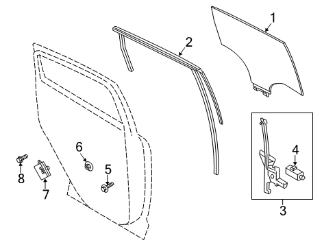 2015 Ford C-Max Rear Door Diagram 2 - Thumbnail