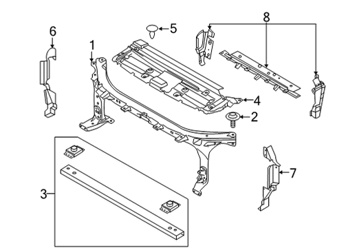 2019 Ford F-150 Radiator Support Diagram 2 - Thumbnail