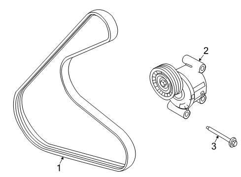 2010 Mercury Milan Belts & Pulleys, Maintenance Diagram 2 - Thumbnail