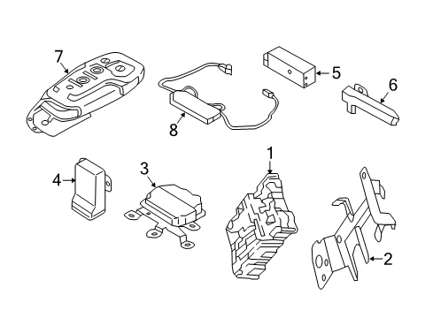 2017 Lincoln MKX Anti-Theft Components Diagram