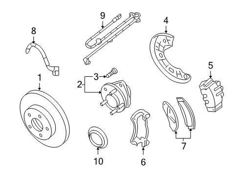 2007 Ford Explorer Sport Trac Anti-Lock Brakes Diagram