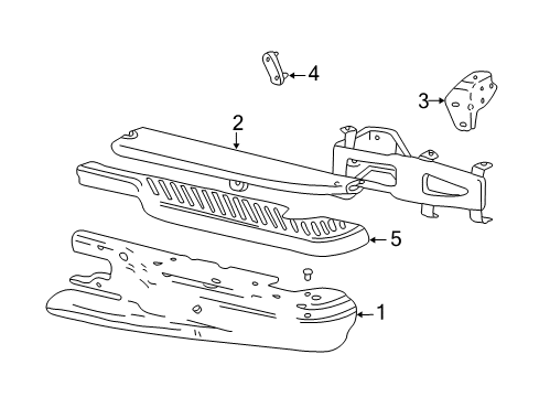 2002 Ford F-150 Rear Bumper Diagram 1 - Thumbnail