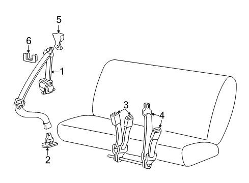 1999 Ford Expedition Seat Belt Diagram