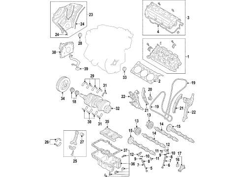 2006 Ford Fusion Sprocket - Camshaft Diagram for 3M4Z-6256-BA