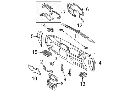 2005 Ford Explorer Cover - Opening Diagram for 1L2Z-7804481-AAC