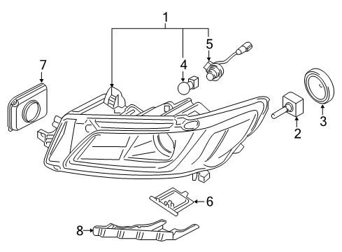 2018 Lincoln Continental Bulbs Diagram