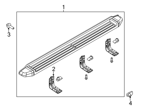 2013 Ford F-350 Super Duty Running Board Diagram 4 - Thumbnail