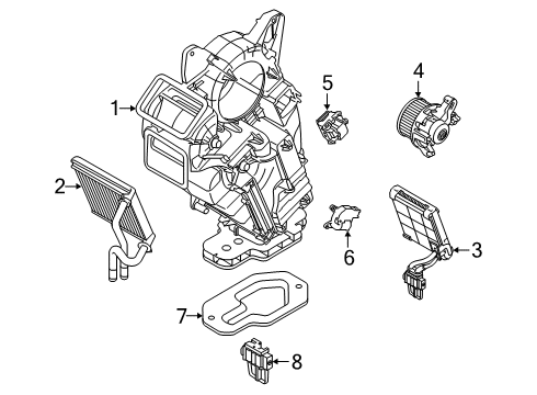 2020 Ford Explorer Auxiliary Heater & A/C Diagram