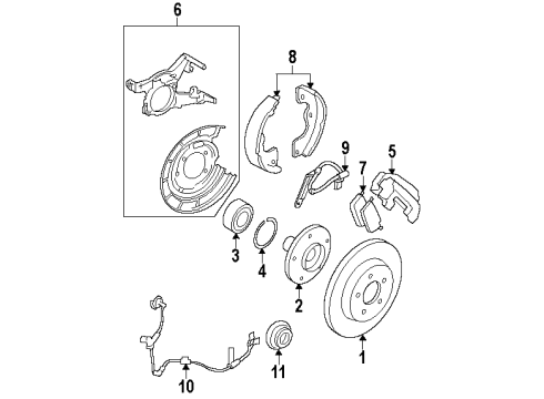 2010 Mercury Mariner Rear Brakes Diagram