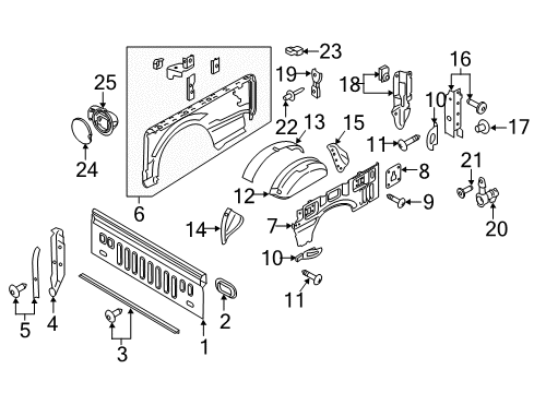 2020 Ford F-150 Front & Side Panels Diagram 2 - Thumbnail