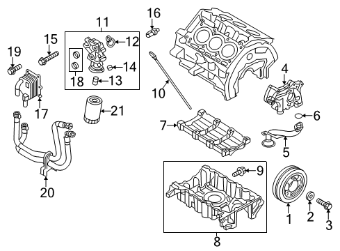 2015 Ford Police Interceptor Utility Engine Parts & Mounts, Timing, Lubrication System Diagram 2 - Thumbnail