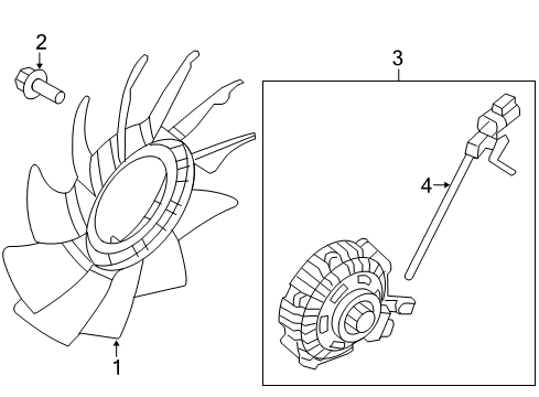 2010 Ford F-150 Cooling System, Radiator, Water Pump, Cooling Fan Diagram 1 - Thumbnail