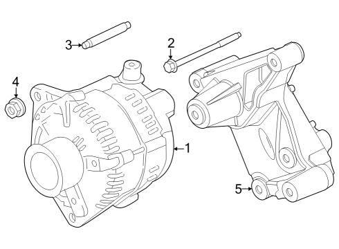 2023 Ford F-250 Super Duty Alternator Diagram 3 - Thumbnail