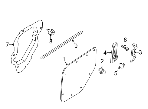 2015 Ford Transit Connect Shield - Water Splash Diagram for DT1Z-1727458-A