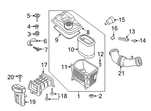 2019 Ford F-250 Super Duty Air Intake Diagram