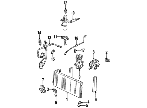 1994 Mercury Villager Tube Assembly Diagram for F4XY-19835-A