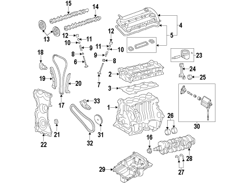 2012 Ford Focus Service Engine Assembly Diagram for FM5Z-6006-A