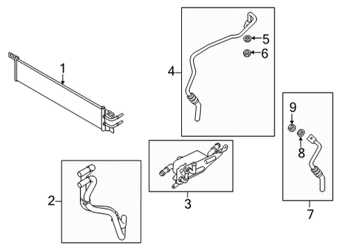 2022 Ford Maverick Oil Cooler Diagram 1 - Thumbnail