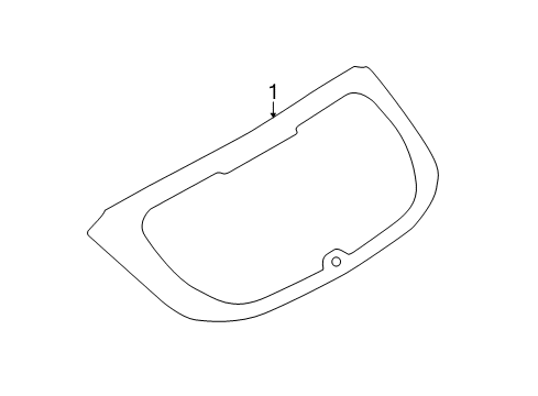 2016 Ford Focus Back Glass Diagram 1 - Thumbnail