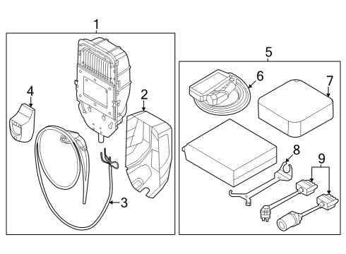 2021 Ford Mustang Mach-E Electrical Components Diagram