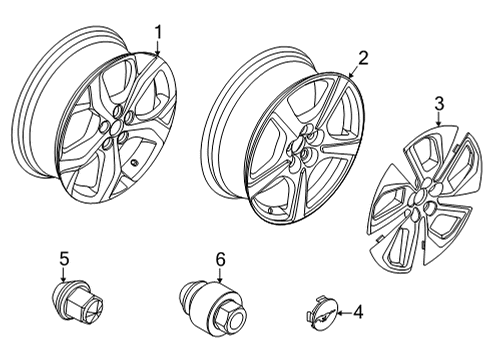 2021 Ford Mustang Mach-E Wheels Diagram