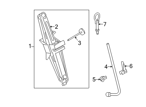 2023 Ford Transit Connect Jack & Components Diagram