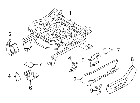 2014 Ford C-Max Tracks & Components Diagram