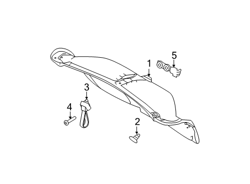 2015 Ford Police Interceptor Sedan Handle - Luggage Compartment Diagram for -N807378-S103