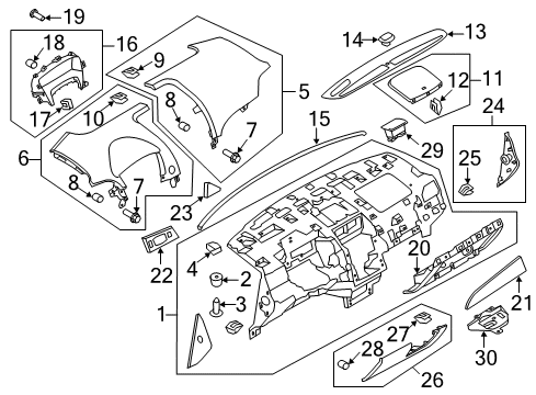 2012 Lincoln MKX Cap - Protective Diagram for -W704870-S300