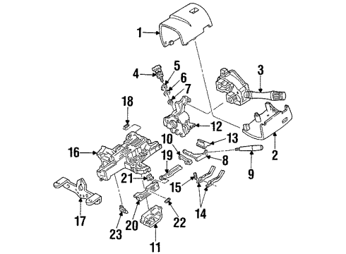 1996 Mercury Cougar Switches Diagram