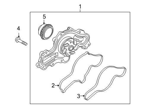 2011 Lincoln MKS Water Pump Diagram