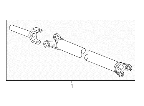 2006 Ford E-250 Drive Shaft - Rear Diagram