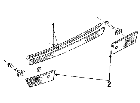 1994 Ford Escort Rear Reflector Diagram