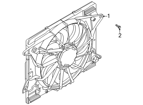 2022 Lincoln Corsair Cooling System, Radiator, Water Pump, Cooling Fan Diagram