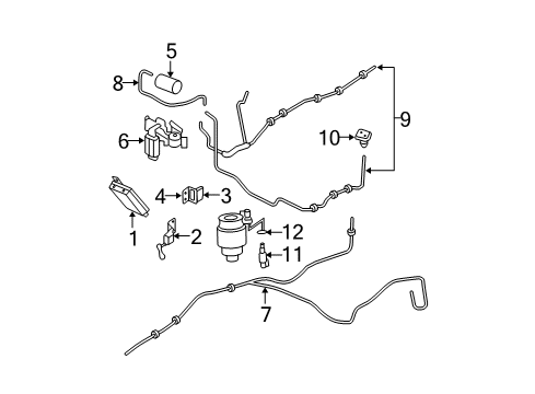 2003 Ford Expedition Auto Leveling Components Diagram