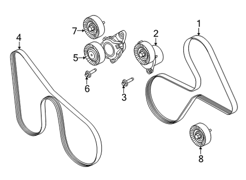 2021 Ford F-150 Belts & Pulleys Diagram