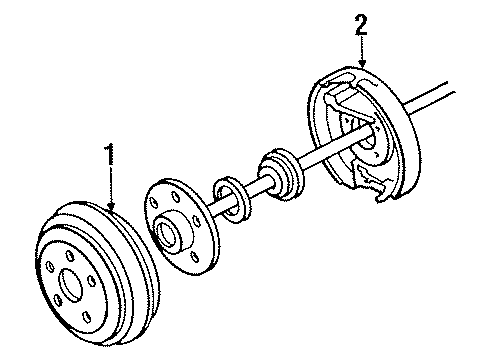 1991 Ford Ranger Rear Brakes Diagram