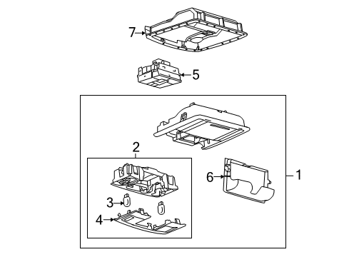 2014 Lincoln MKX Overhead Console Diagram